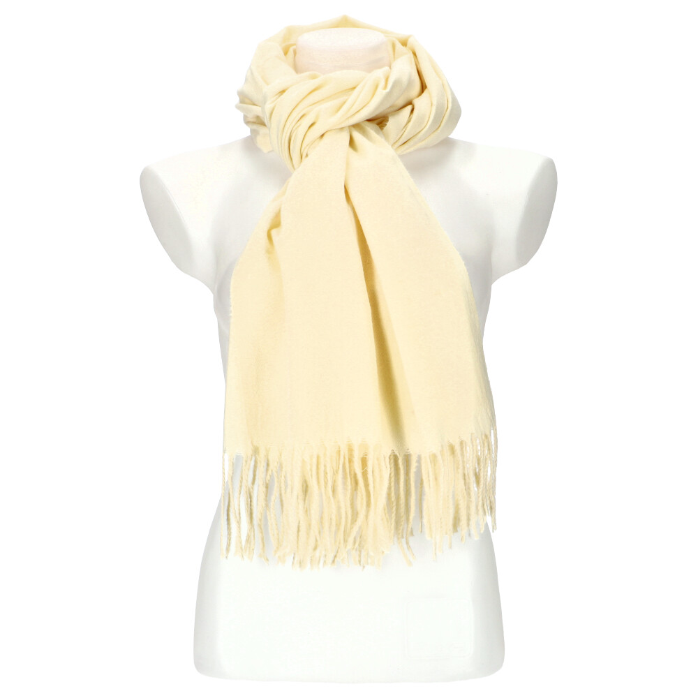 Woman winter scarf 29009B WHITE ModaServerPro